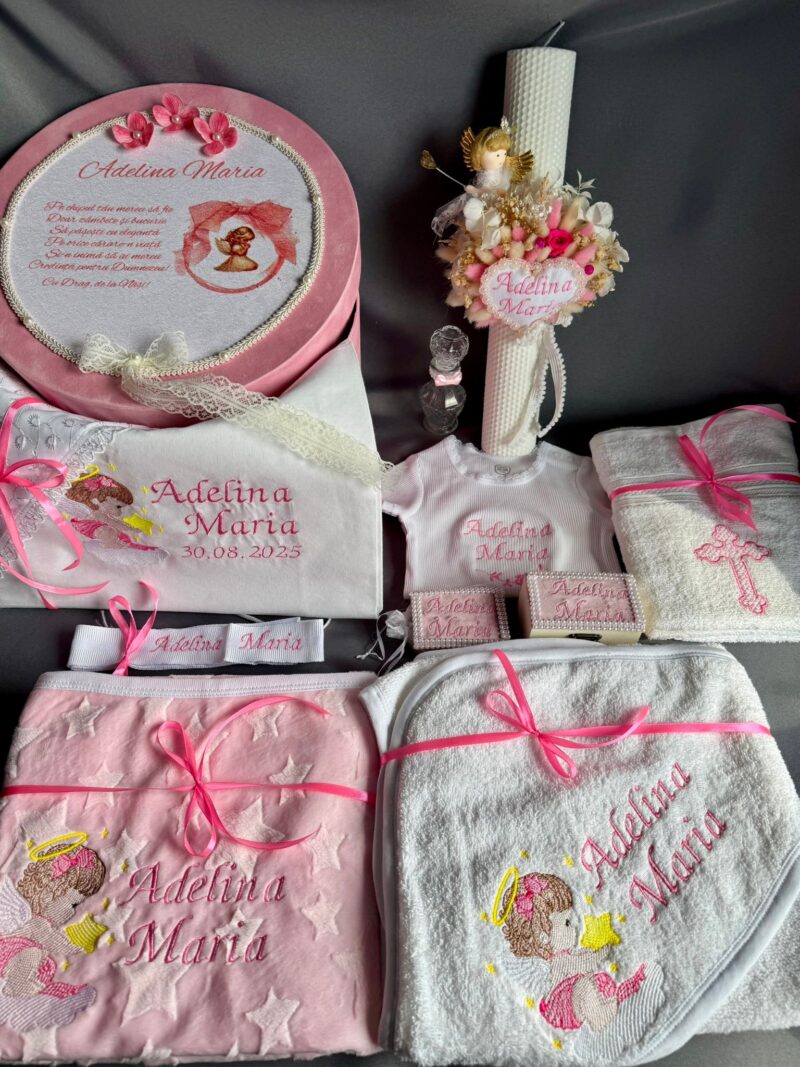 Set Trusou Inger cu model Inger, lumanare fagure alba