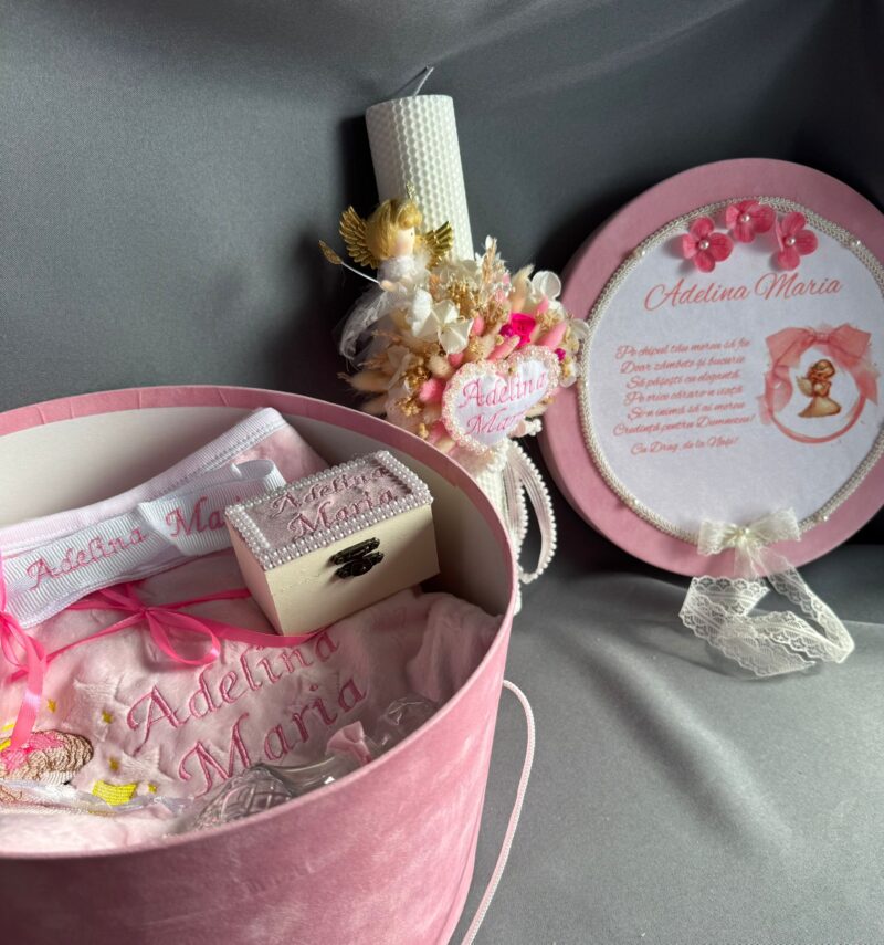Set Trusou Inger cu model Inger, lumanare fagure alba