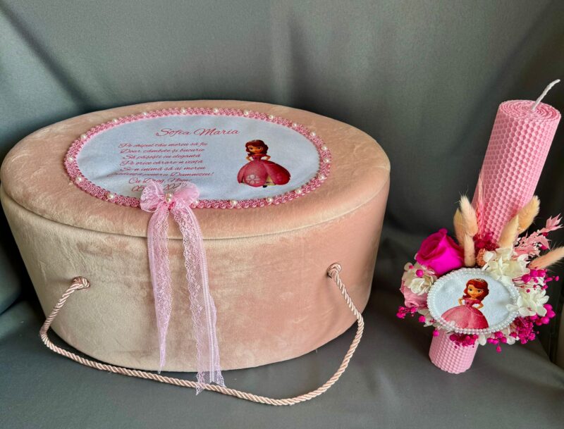 Set Trusou Cutie Buretata cu lumanare fagure