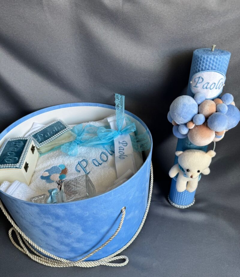 Set Trusou Catifea Ursulet bleu