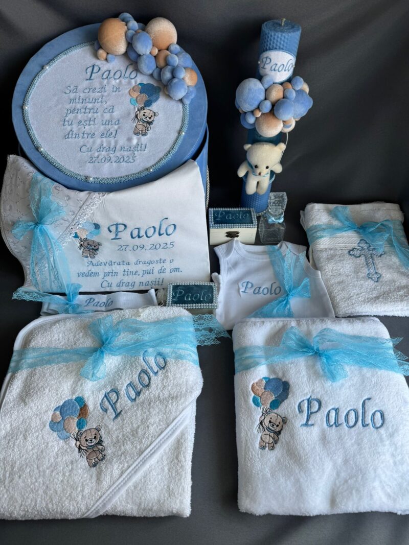 Set Trusou Catifea Ursulet bleu