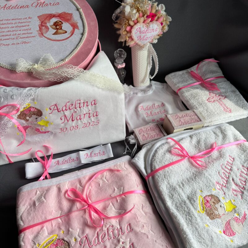 Set Trusou Inger cu model Inger, lumanare fagure alba