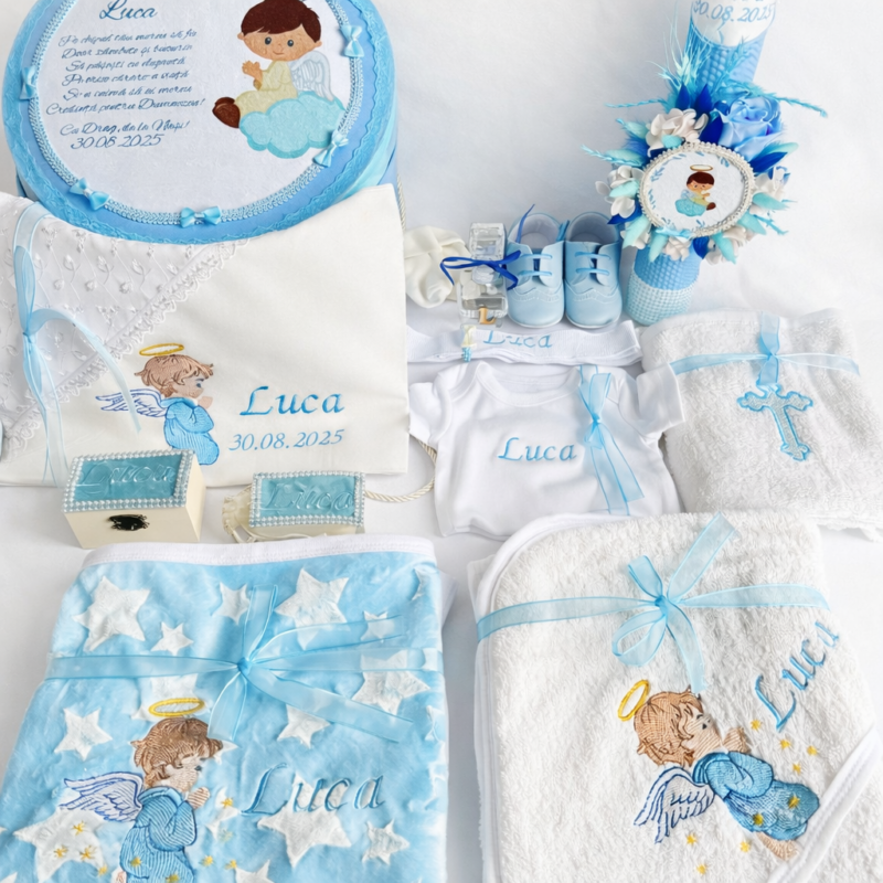 Set Trusou Botez Personalizat Inger