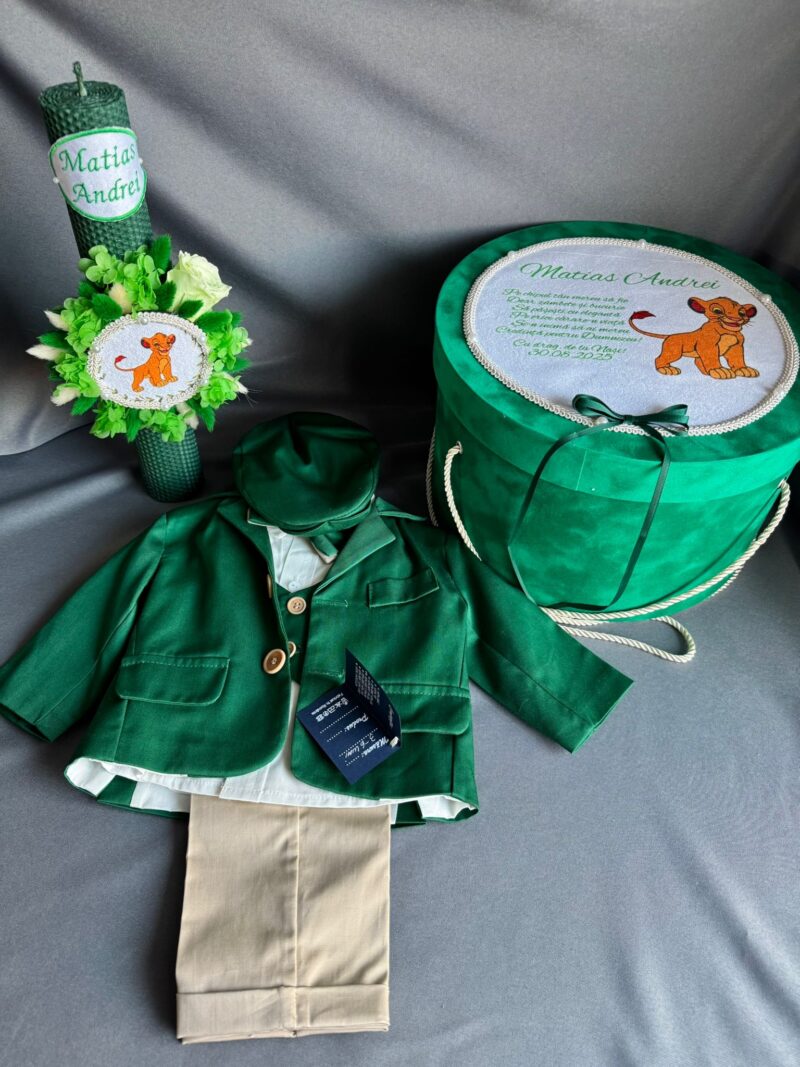Set Trusou Botez Personalizat Regele Leu
