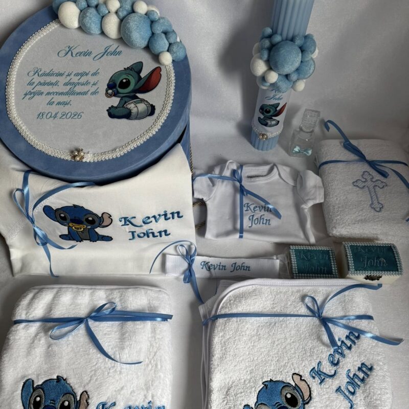 Set Trusou Botez Personalizat Stitch