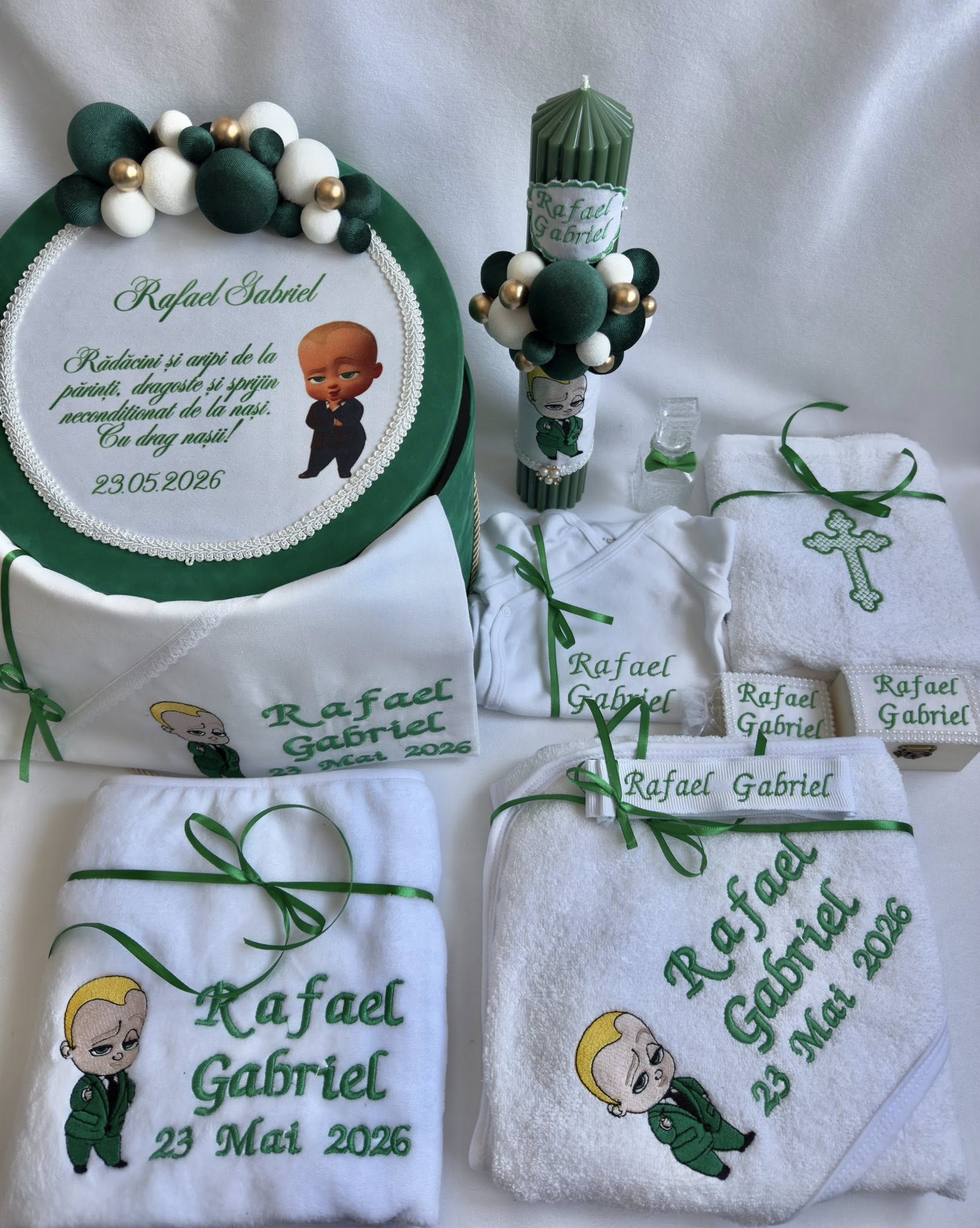 Set Trusou Botez Personalizat Baby Boss