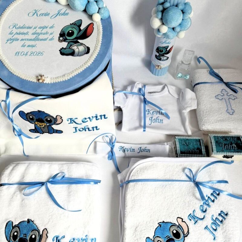 Set Trusou Botez Personalizat Stitch