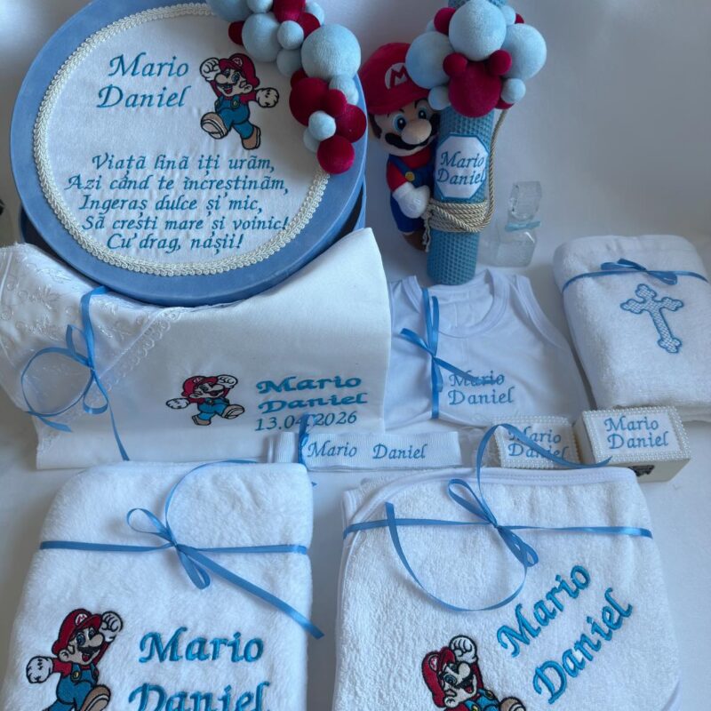 Set Trusou Botez Personalizat Mario
