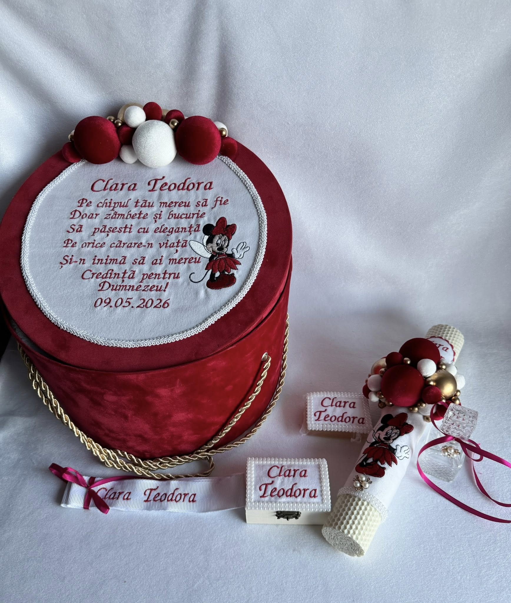 Set Trusou Botez Personalizat Minnie