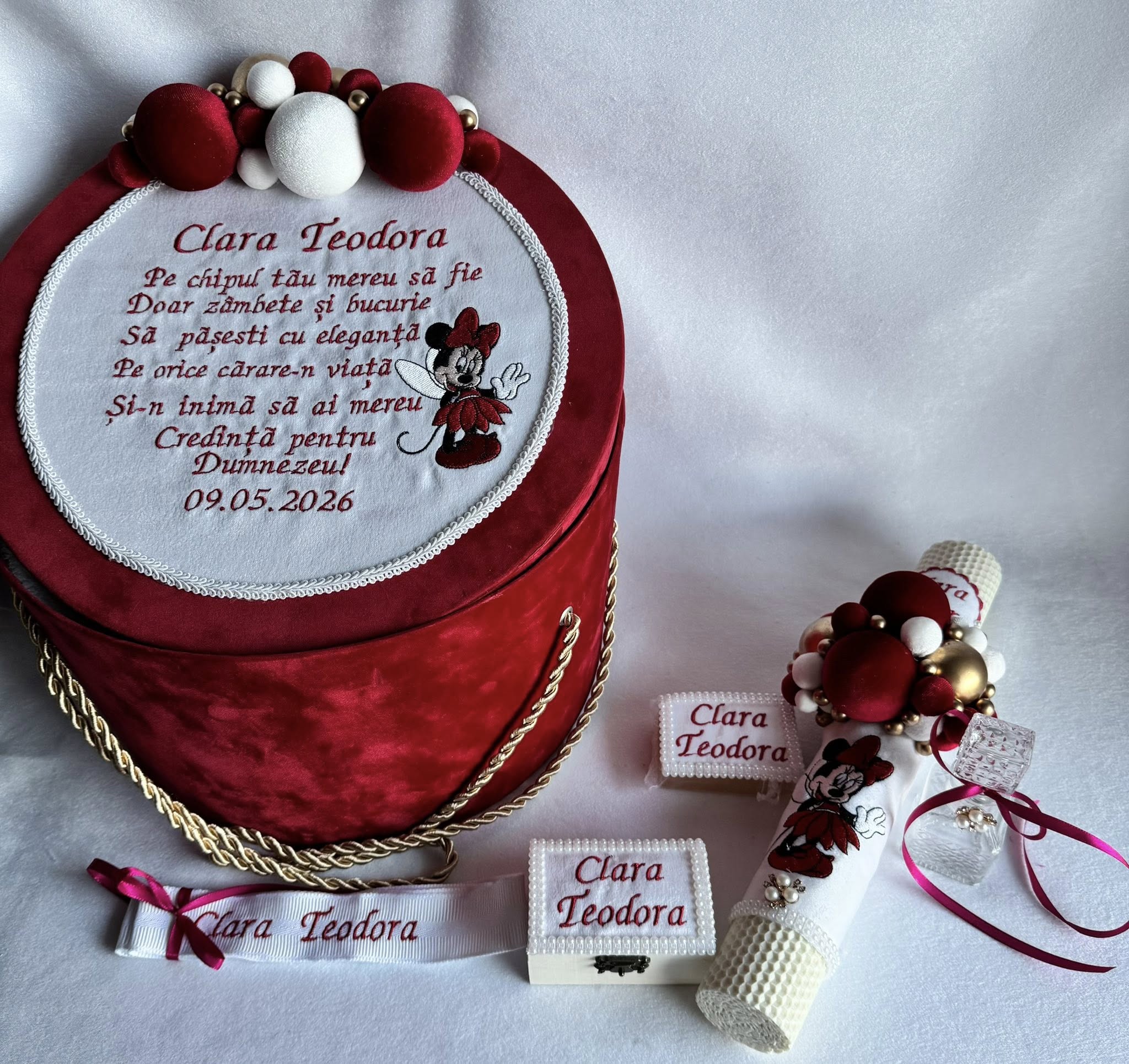 Set Trusou Botez Personalizat Minnie