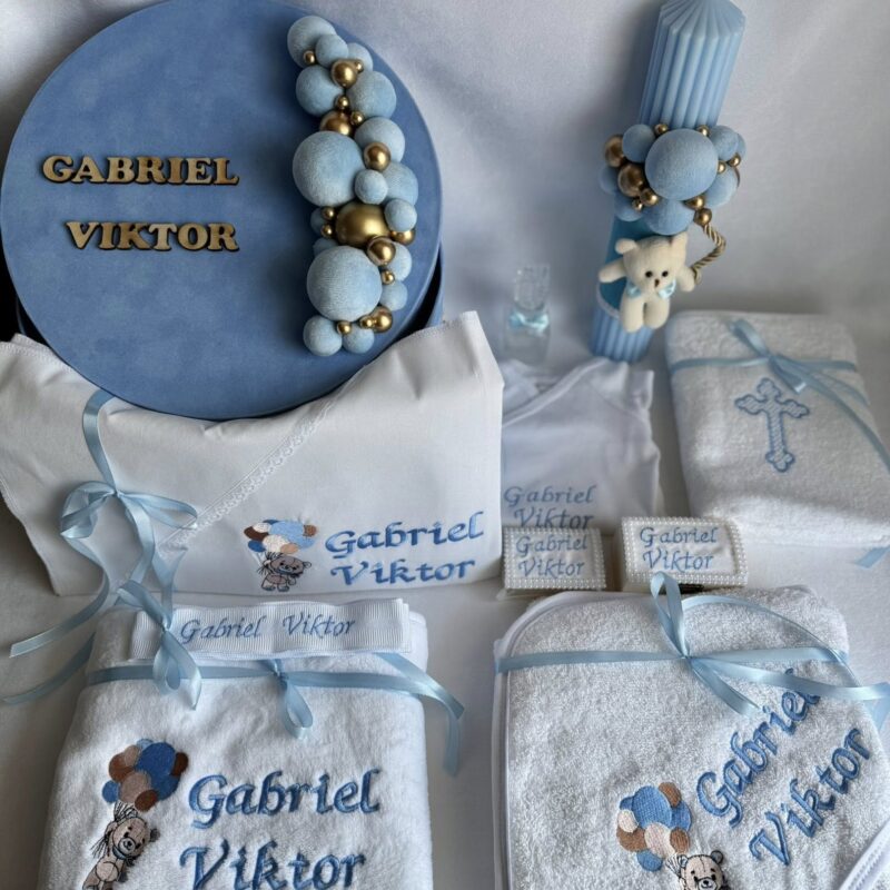 Set Trusou Botez Personalizat Ursulet