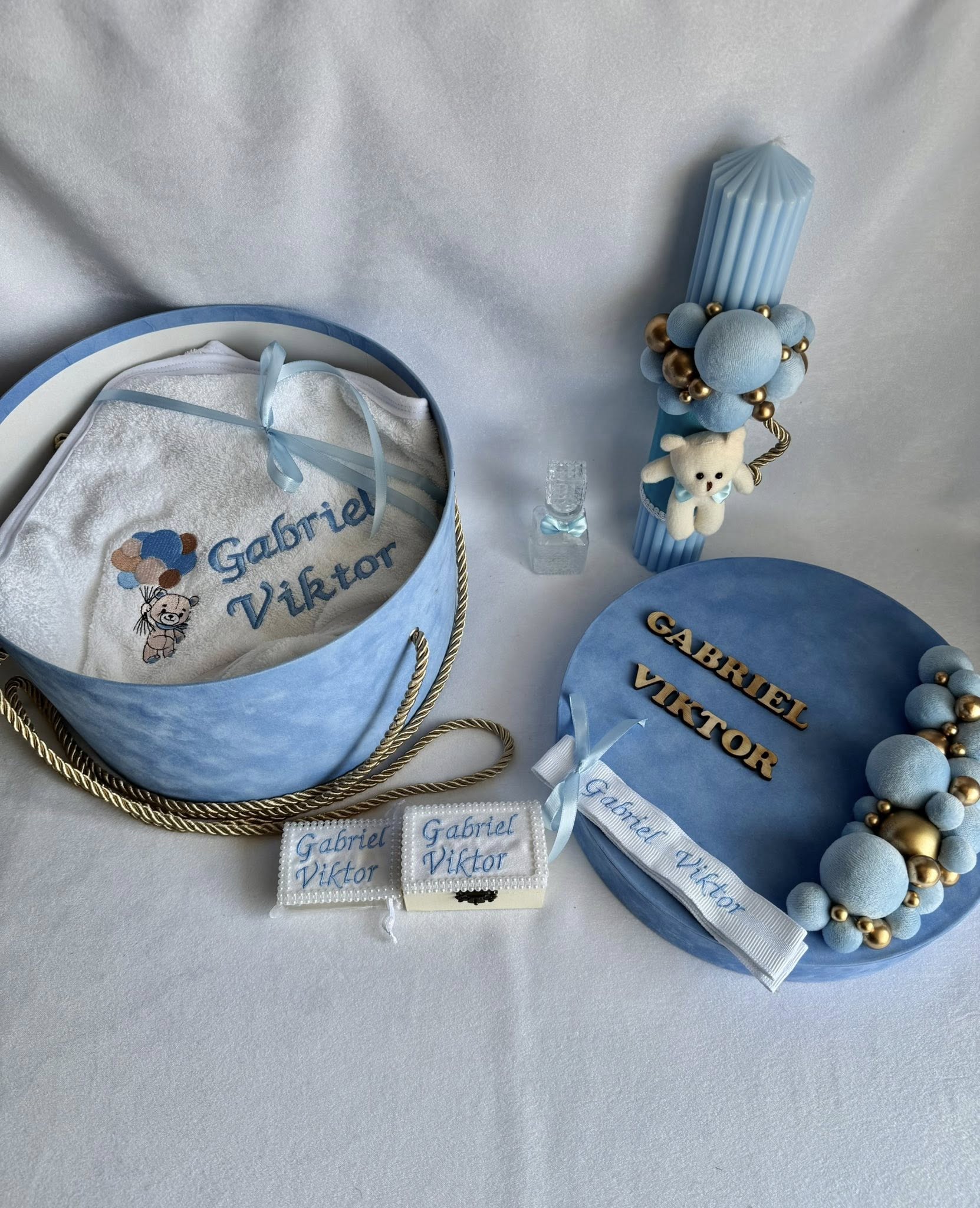 Set Trusou Botez Personalizat Ursulet