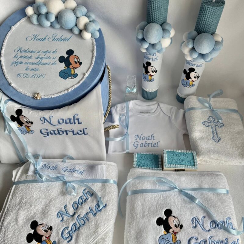 Set Trusou Botez Personalizat Mickey