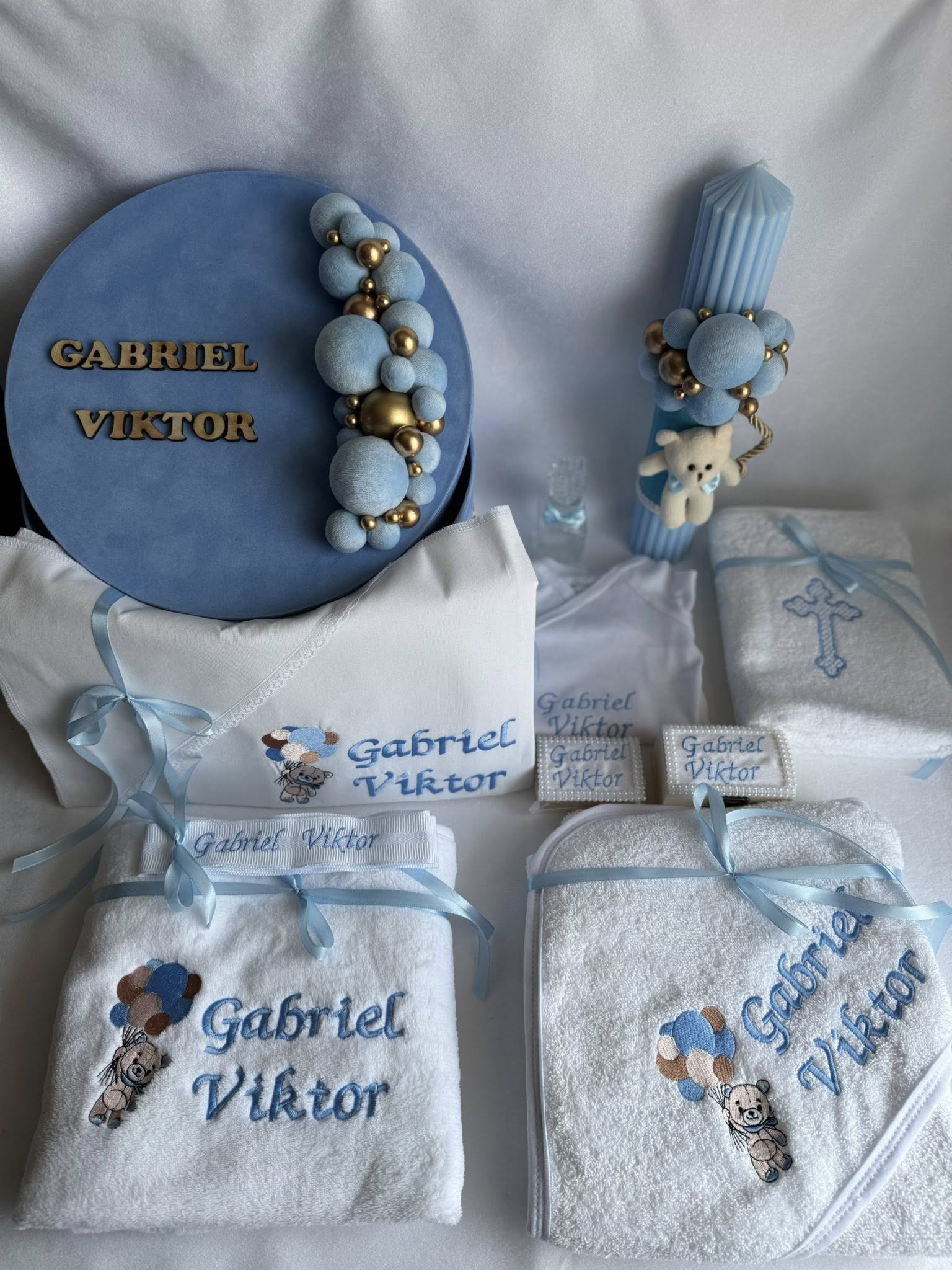 Set Trusou Botez Personalizat Ursulet