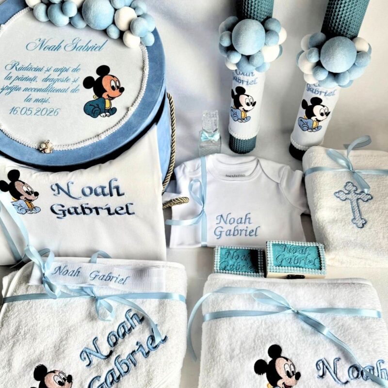 Set Trusou Botez Personalizat Mickey