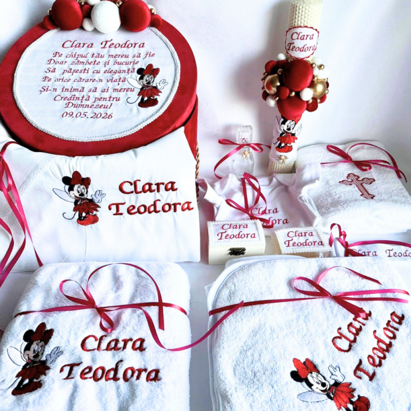 Set Trusou Botez Personalizat Minnie