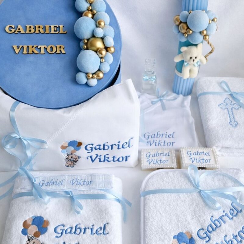 Set Trusou Botez Personalizat Ursulet