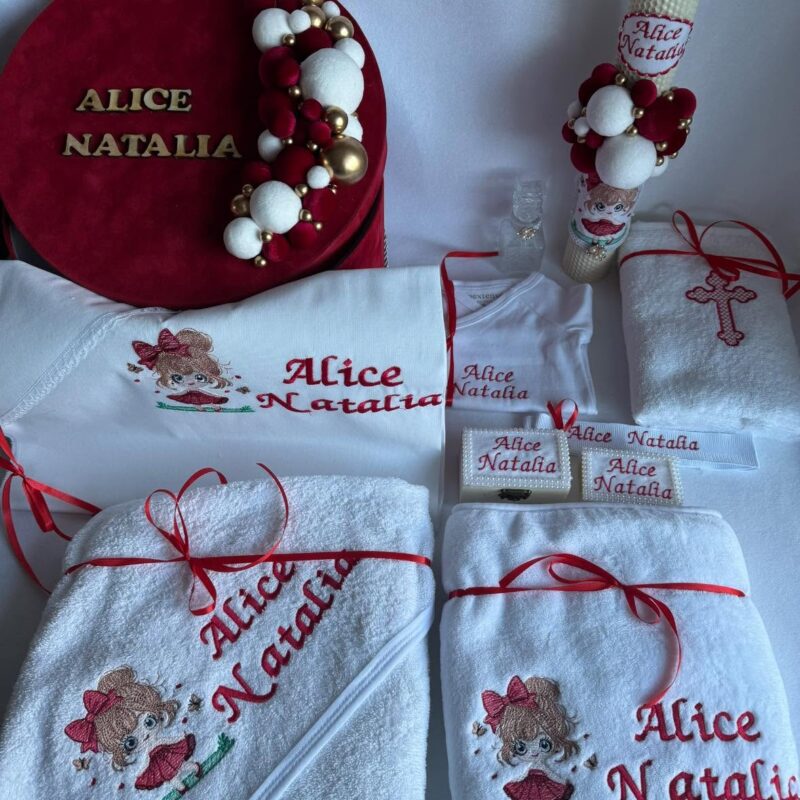 Set Trusou Botez Personalizat Fetita