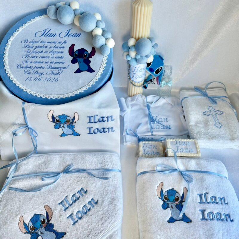Set Trusou Botez Personalizat Stitch