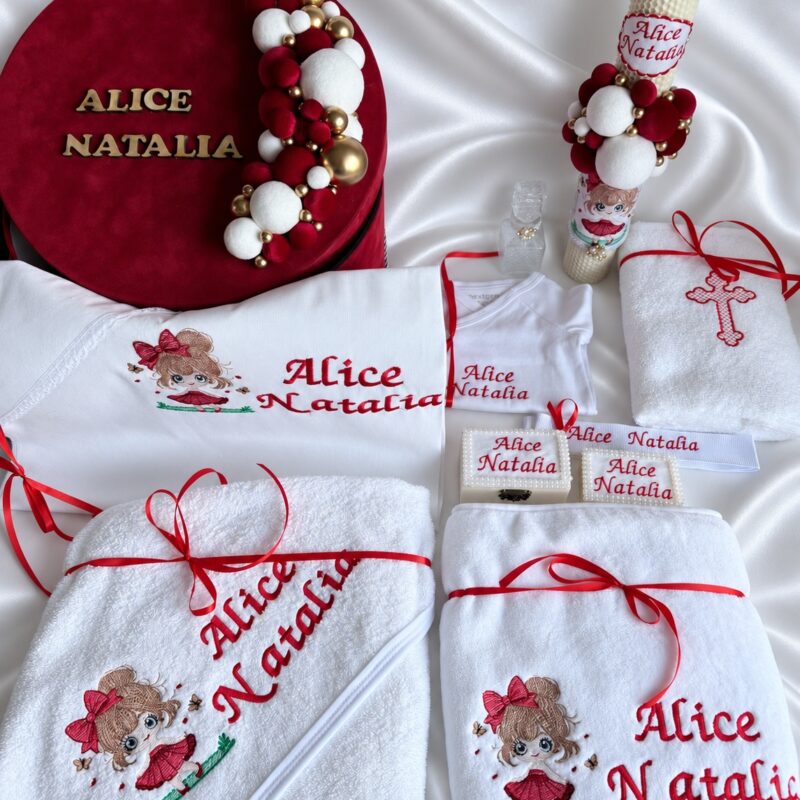 Set Trusou Botez Personalizat Fetita