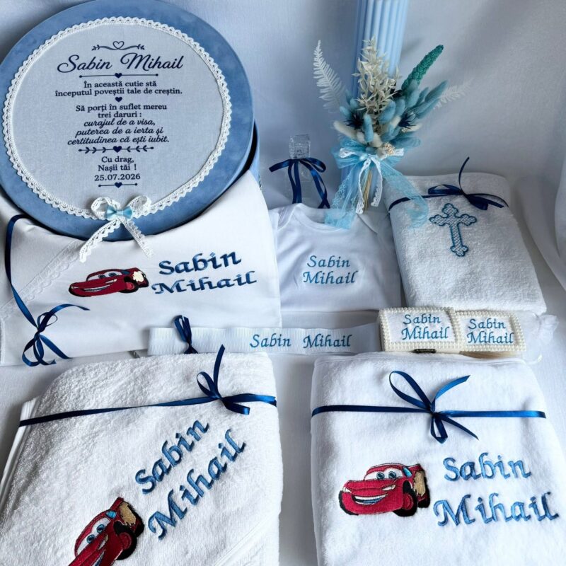 Set Trusou Botez Personalizat Cars