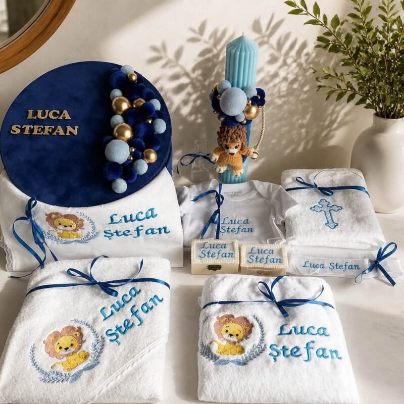 Set Trusou Botez Personalizat Leut