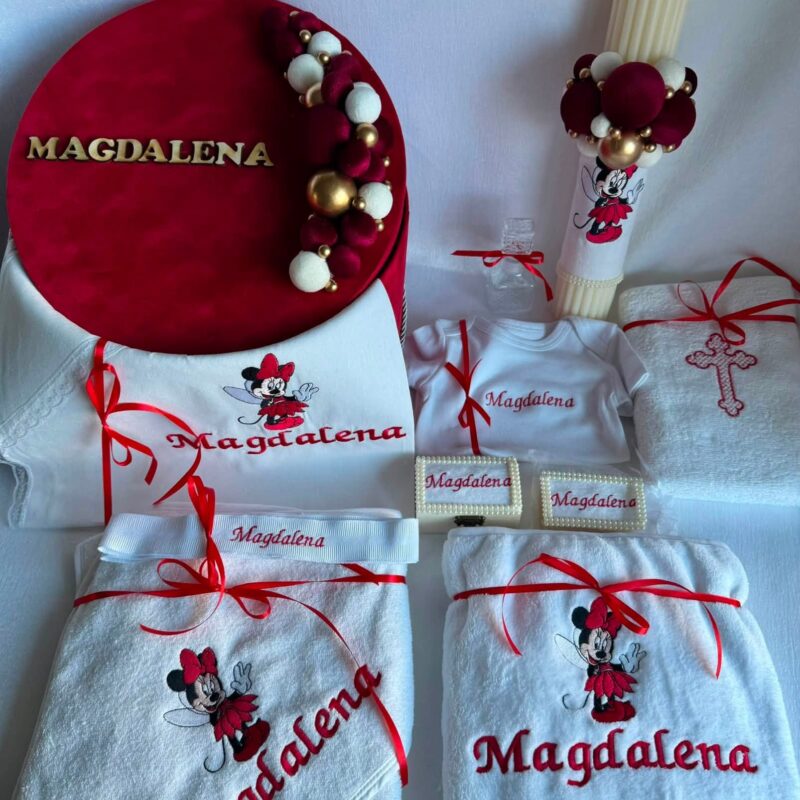 Set Trusou Botez Personalizat Minnie