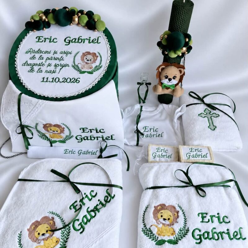Set Trusou Botez Personalizat Safari
